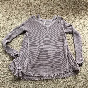 Cold Shoulder Sweater